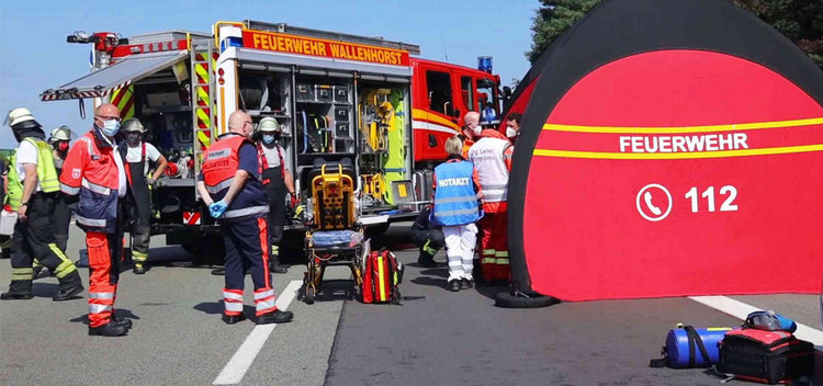 Feuerwehr schnelleinsatzzelt
