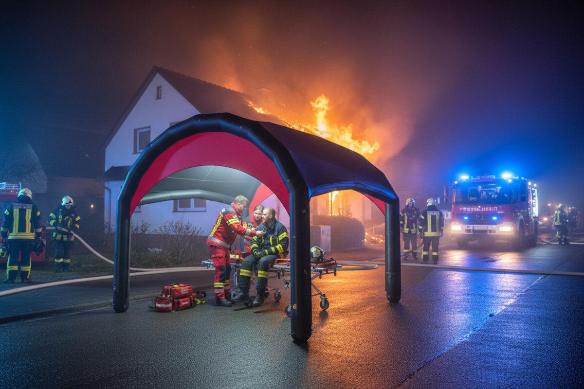 Einsatzbereiche für Sanitätszelte