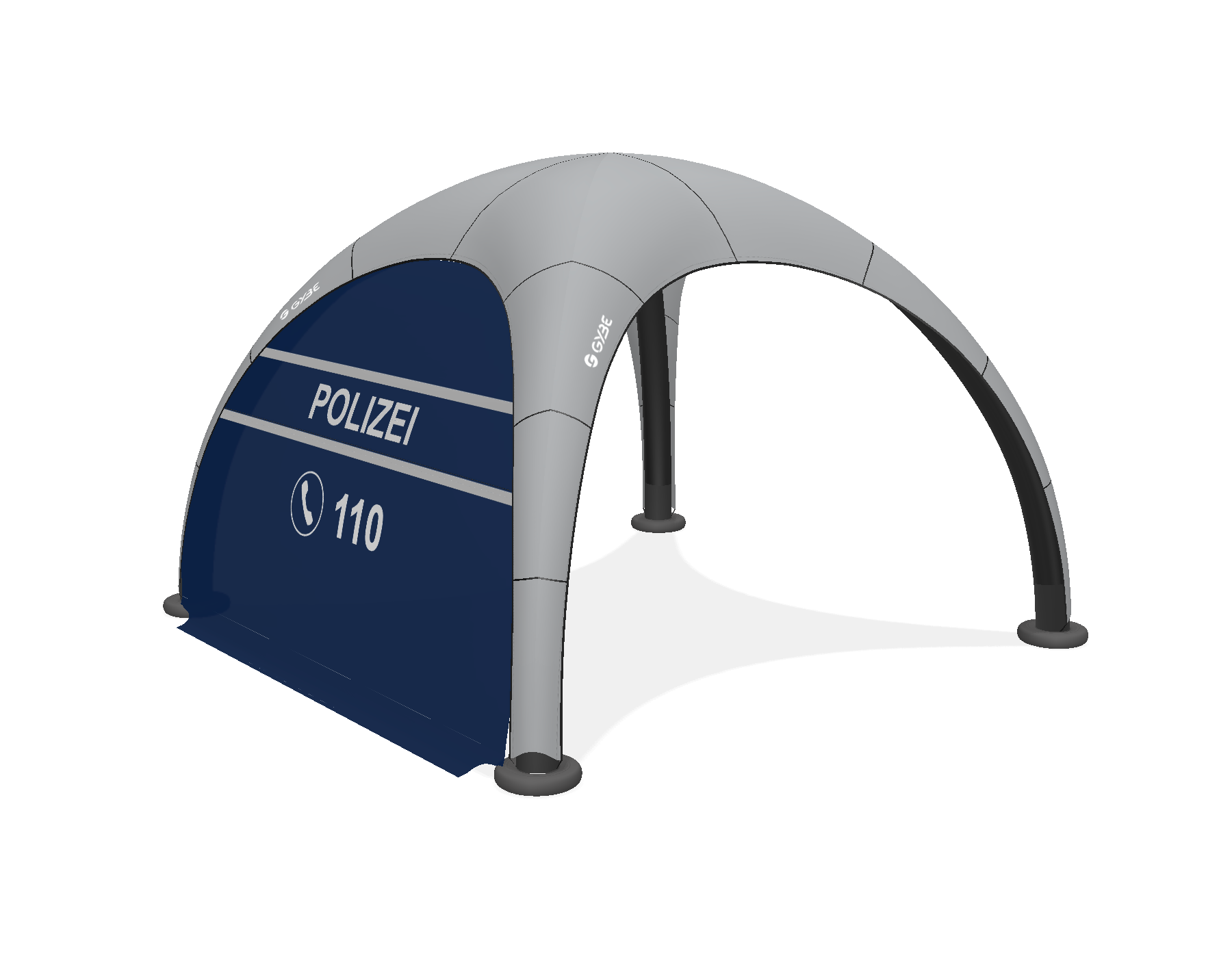 GYBE HUMANITY TENT EMERGENCY - POLIZEI